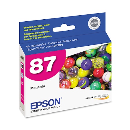 Epson (87) UltraChrome Hi-Gloss 2 Ink, Magenta T087320
